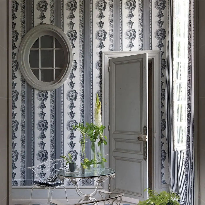 Designers Guild Palazzetto Charcoal Wallpaper P548/03