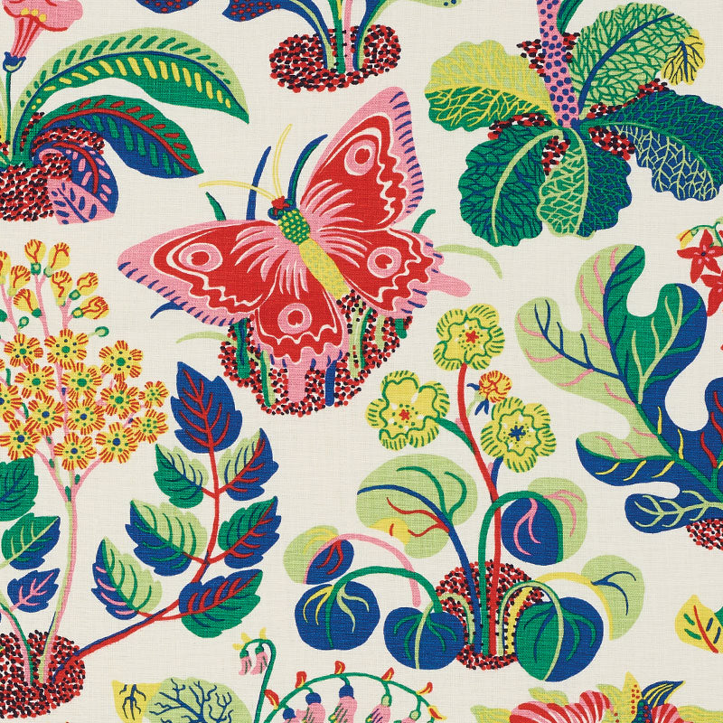 Schumacher Exotic Butterfly Spring Fabric 176184