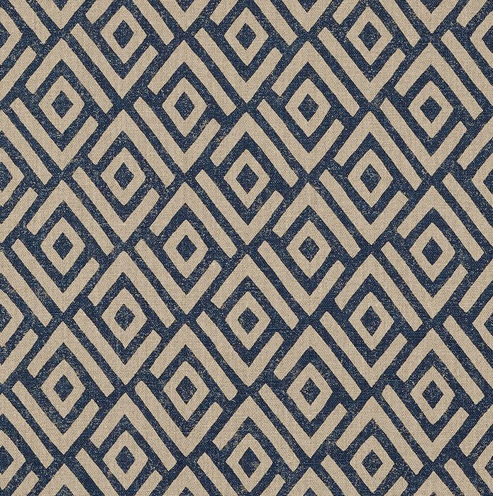 Schumacher Kasai Indigo Fabric Sample 176321