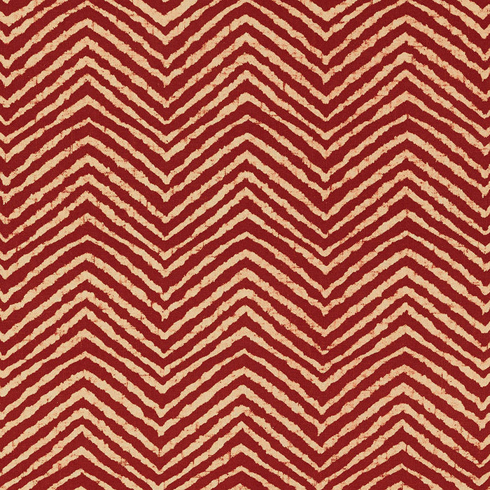 Schumacher Moka Red Fabric Sample 176330