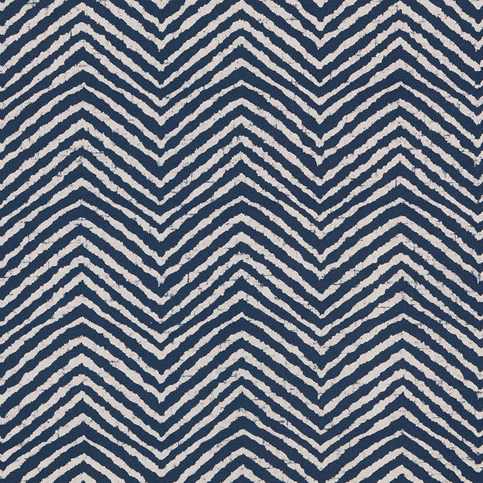 Schumacher Moka Indigo Fabric 176331