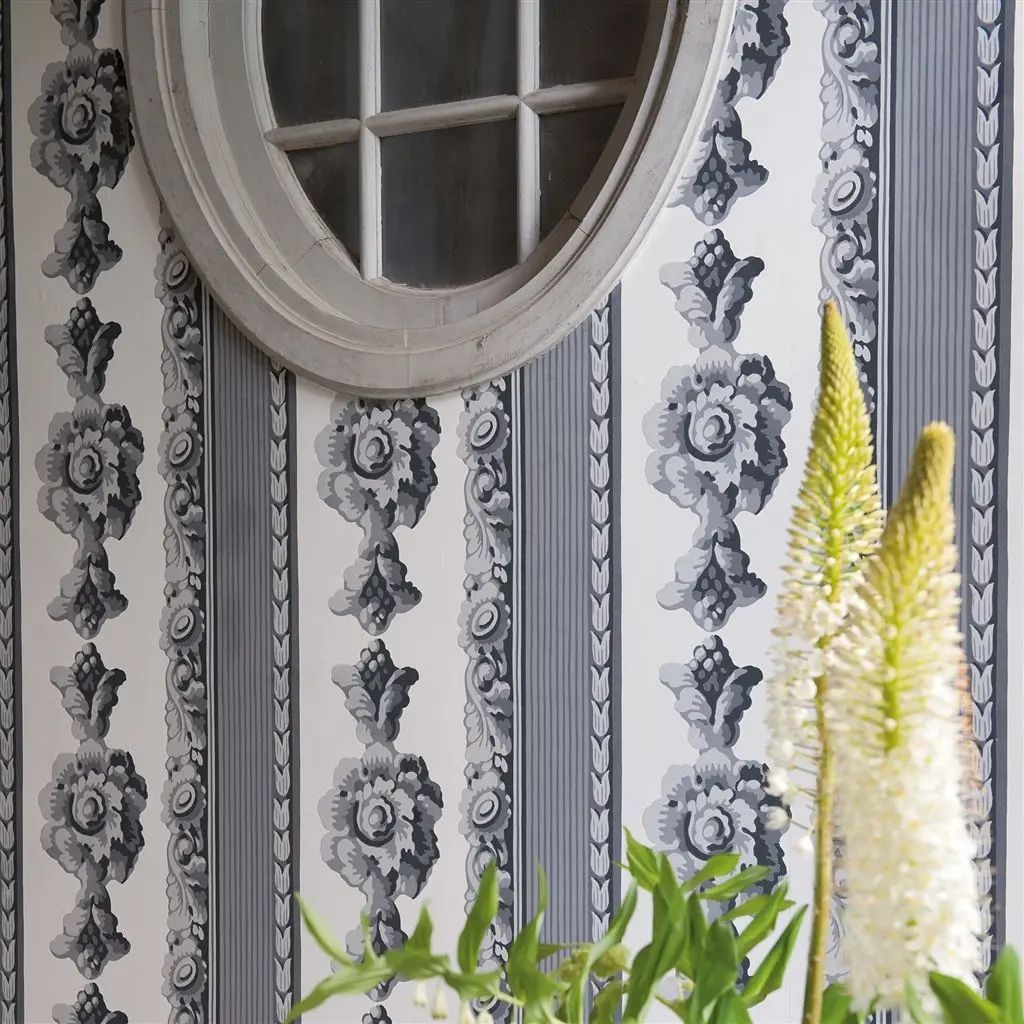 Designers Guild Palazzetto Charcoal Wallpaper P548/03