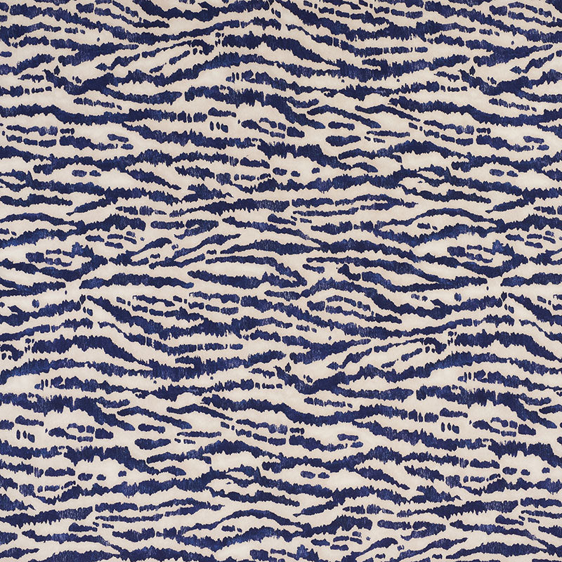 Schumacher Animaux Navy Fabric 176373