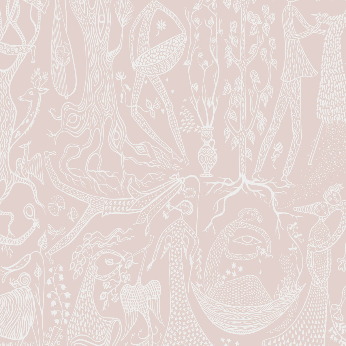 Schumacher Poème D´Amour Blush Wallpaper 1764