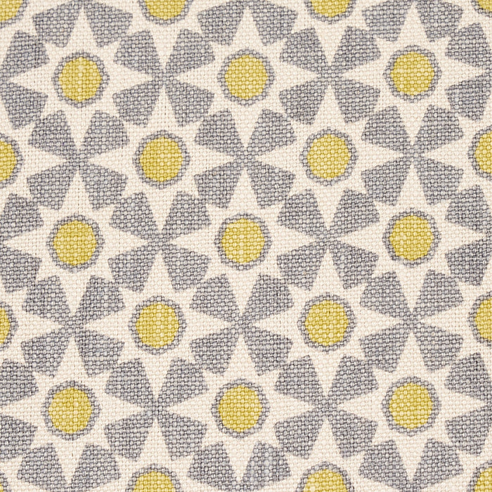 Schumacher Serendipity Bay & Citron Fabric Sample 176426