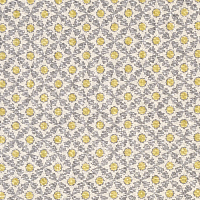 Schumacher Serendipity Bay & Citron Fabric Sample 176426