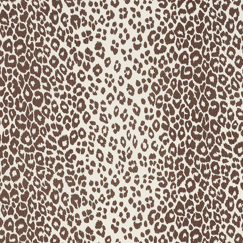 Schumacher Iconic Leopard Brown Fabric 176450