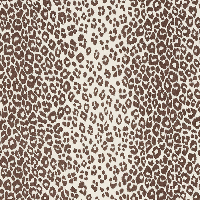 Schumacher Iconic Leopard Brown Fabric Sample 176450