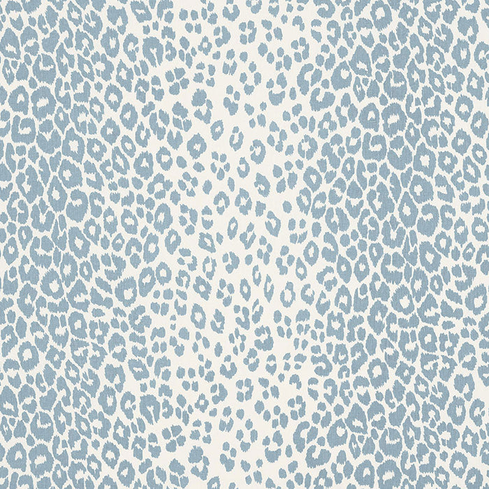 Schumacher Iconic Leopard Sky Fabric Sample 176453