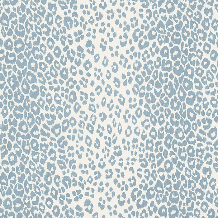 Schumacher Iconic Leopard Sky Fabric 176453