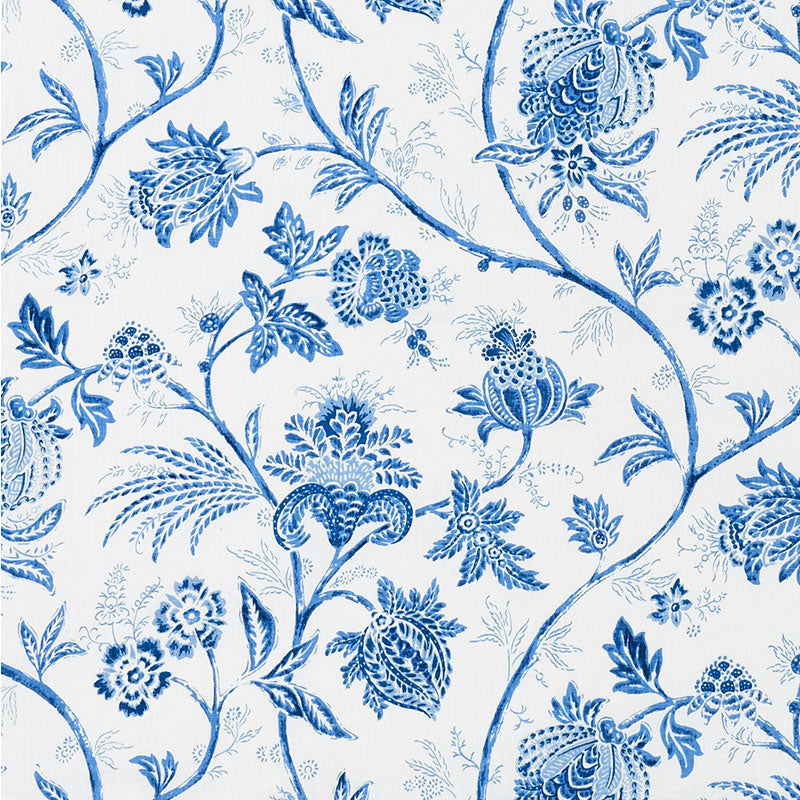 Schumacher Chinoiserie Vine Cobalt Fabric 176491