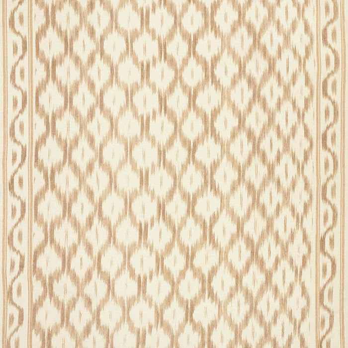 Schumacher Santa Monica Ikat Neutral Fabric Sample 176500