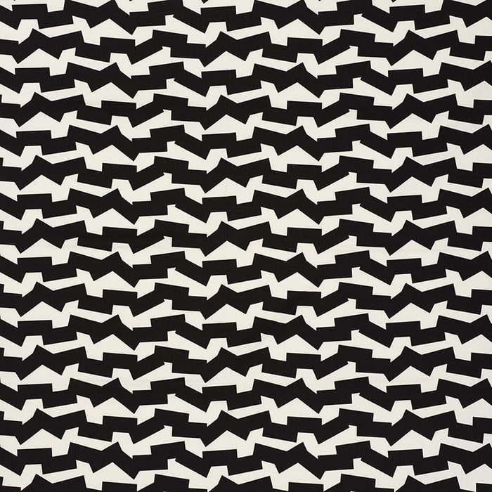 Schumacher Jumble Ii Black Fabric Sample 176670