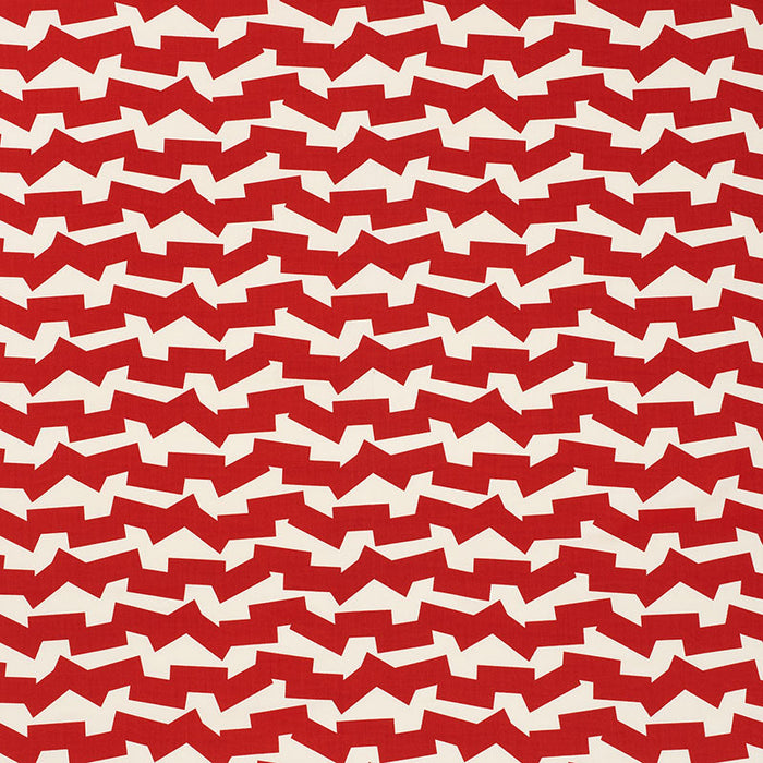 Schumacher Jumble Ii Red Fabric Sample 176672