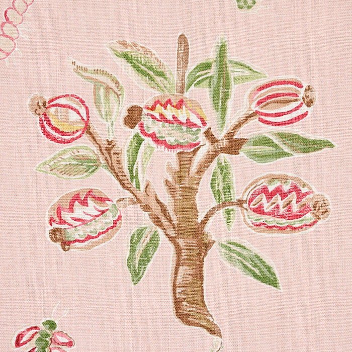 Schumacher Magical Menagerie Blush Fabric Sample 176754