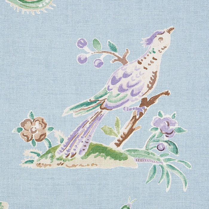 Schumacher Magical Menagerie Sky Fabric 176755