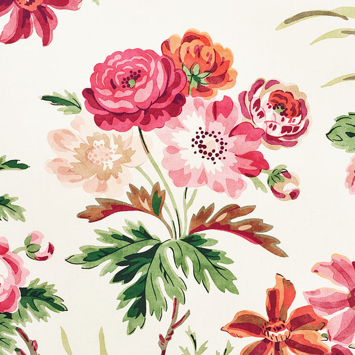 Schumacher Cecil Chintz Rose Fabric 176813