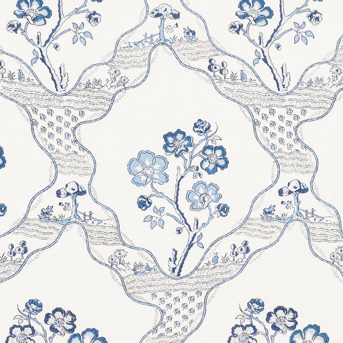 Schumacher Marella Delft Fabric Sample 176850