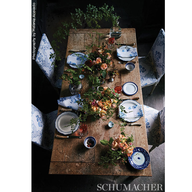 Schumacher Marella Delft Fabric Sample 176850