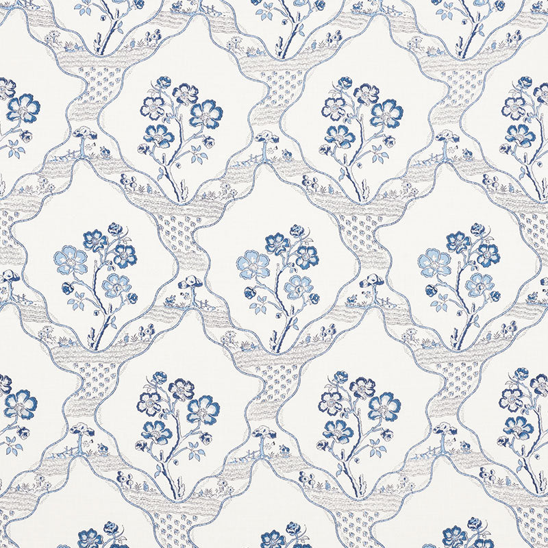 Schumacher Marella Delft Fabric 176850