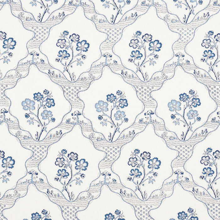 Schumacher Marella Delft Fabric Sample 176850