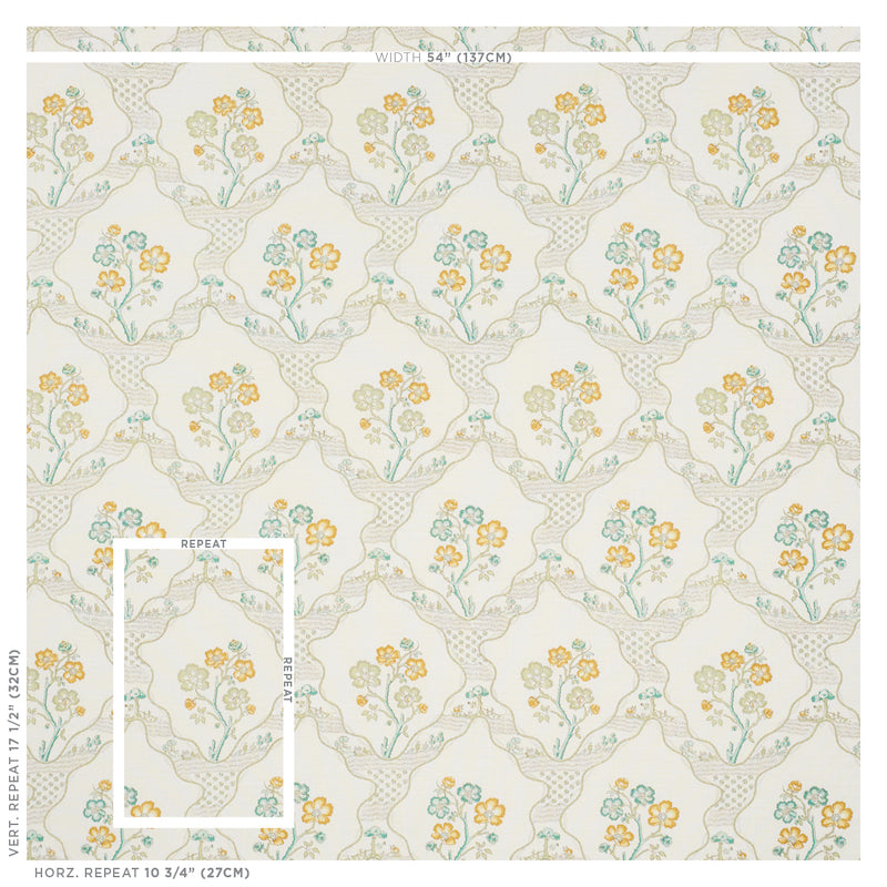 Schumacher Marella Leaf Fabric 176852