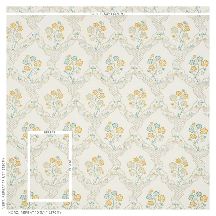 Schumacher Marella Leaf Fabric 176852