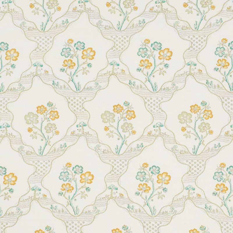 Schumacher Marella Leaf Fabric 176852