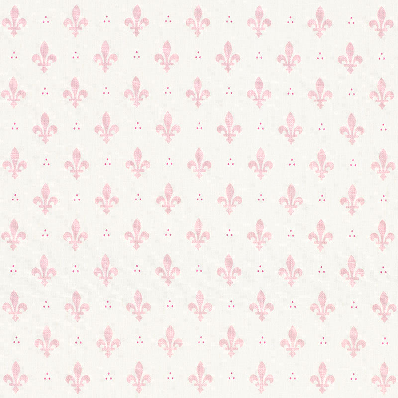 Schumacher Fleur De Lis Blush Fabric 176963