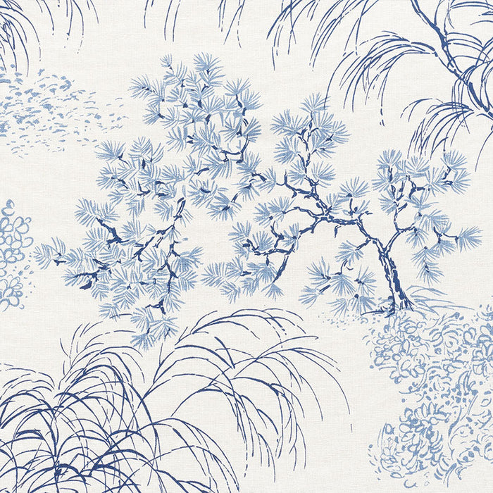 Schumacher Mori Porcelain Fabric Sample 177020