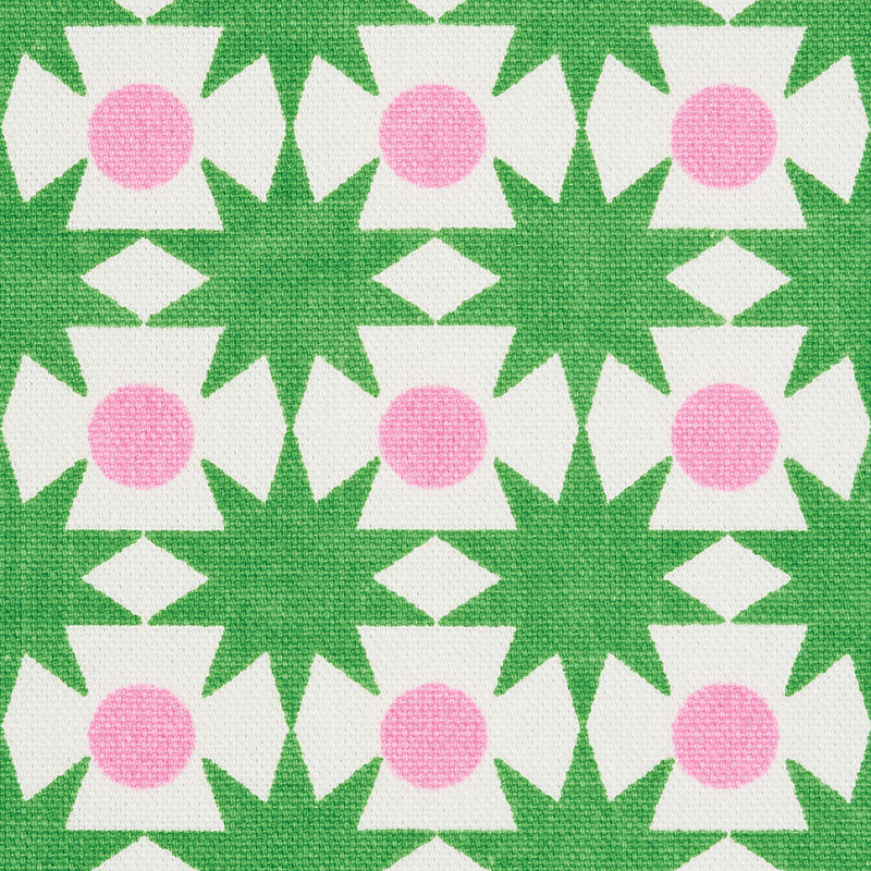 Schumacher Cosmos Watermelon Fabric 177061