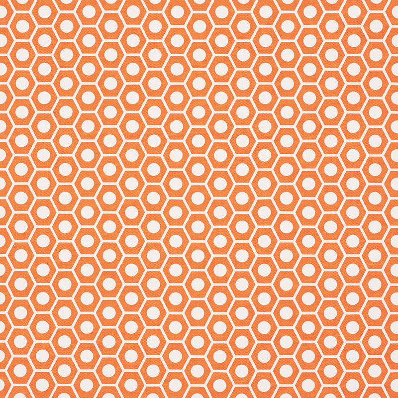 Schumacher Queen B Orange Fabric 177073