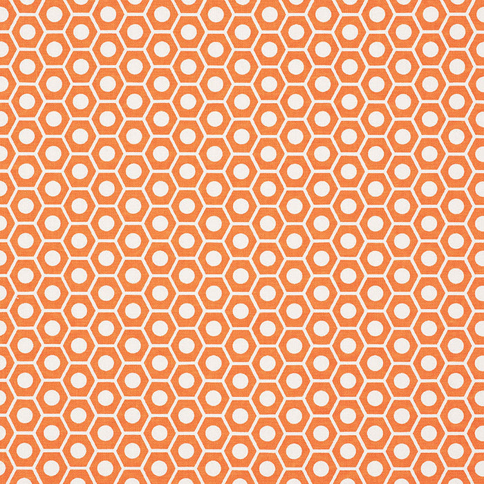 Schumacher Queen B Orange Fabric Sample 177073