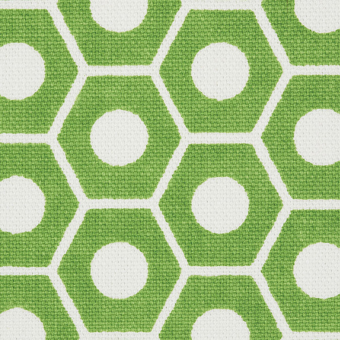 Schumacher Queen B Green Fabric Sample 177075