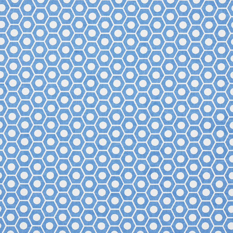 Schumacher Queen B French Blue Fabric 177076