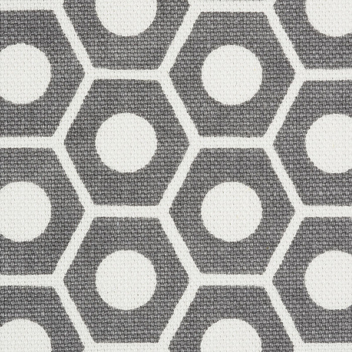 Schumacher Queen B Grey Fabric Sample 177077