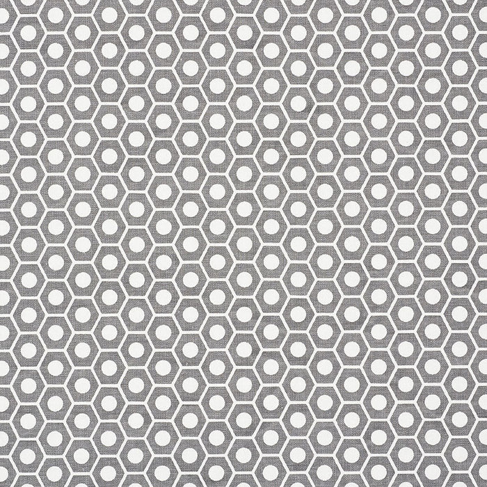 Schumacher Queen B Grey Fabric Sample 177077