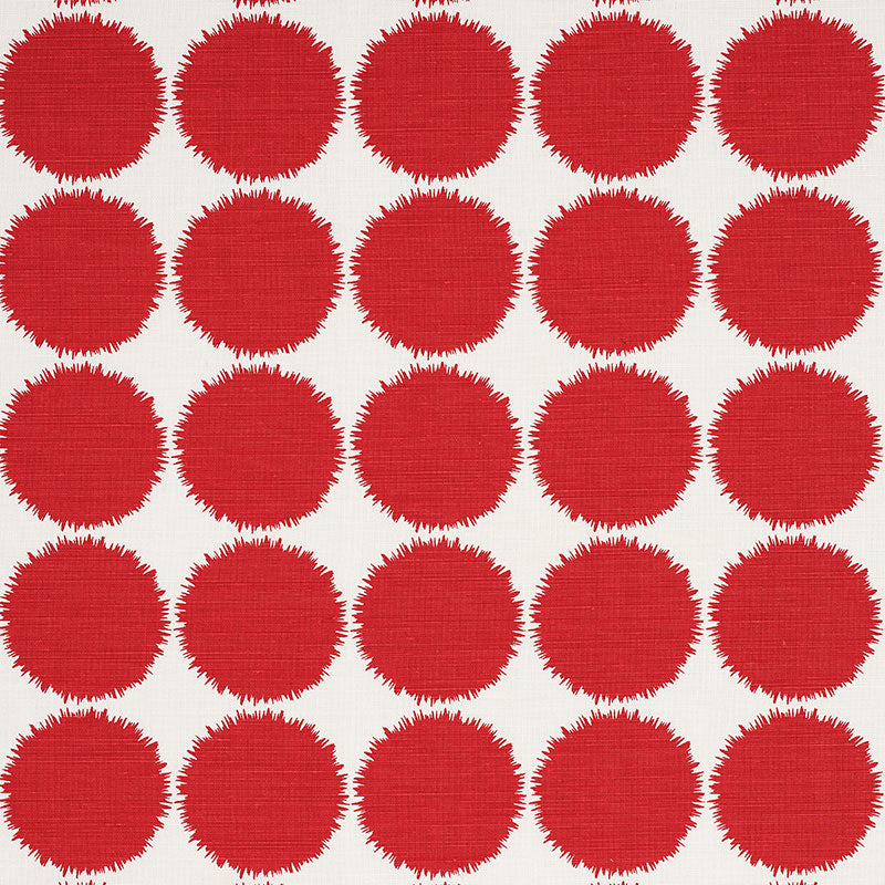 Schumacher Fuzz Red Fabric 177093