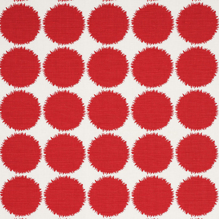 Schumacher Fuzz Red Fabric 177093