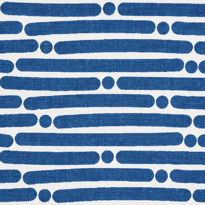 Schumacher Dot Dash Navy Fabric Sample 177101