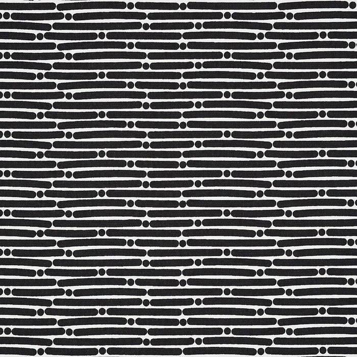 Schumacher Dot Dash Black Fabric Sample 177105