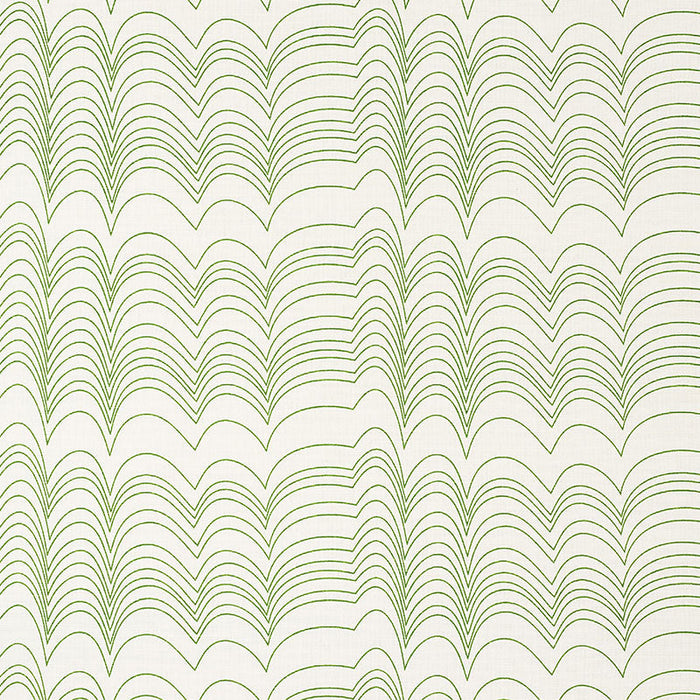 Schumacher Richter Green Fabric Sample 177111