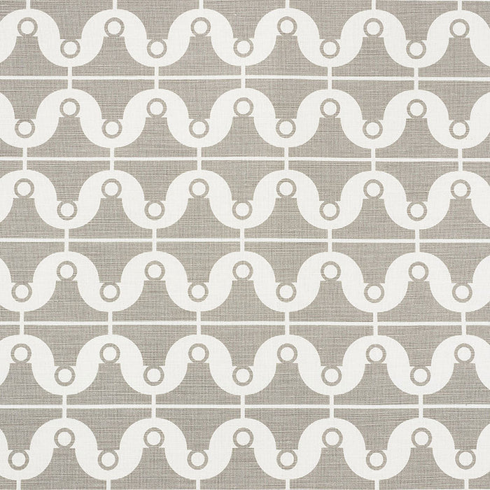 Schumacher London Bridge Taupe Fabric Sample 177131