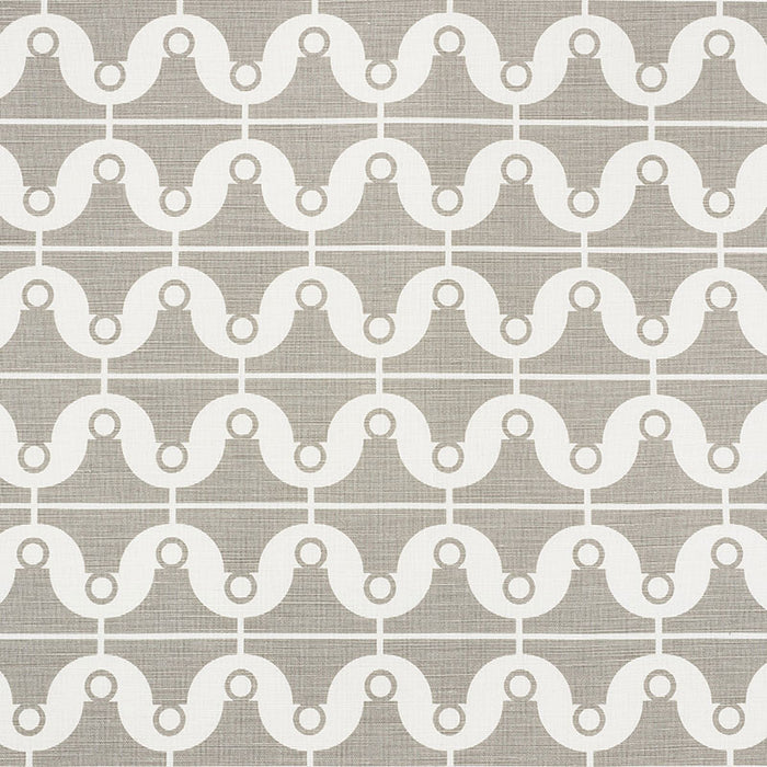 Schumacher London Bridge Taupe Fabric 177131