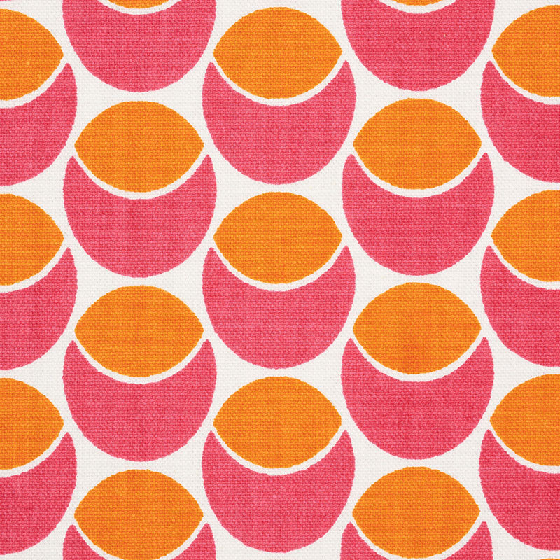 Schumacher Buds Pink & Orange Fabric 177153