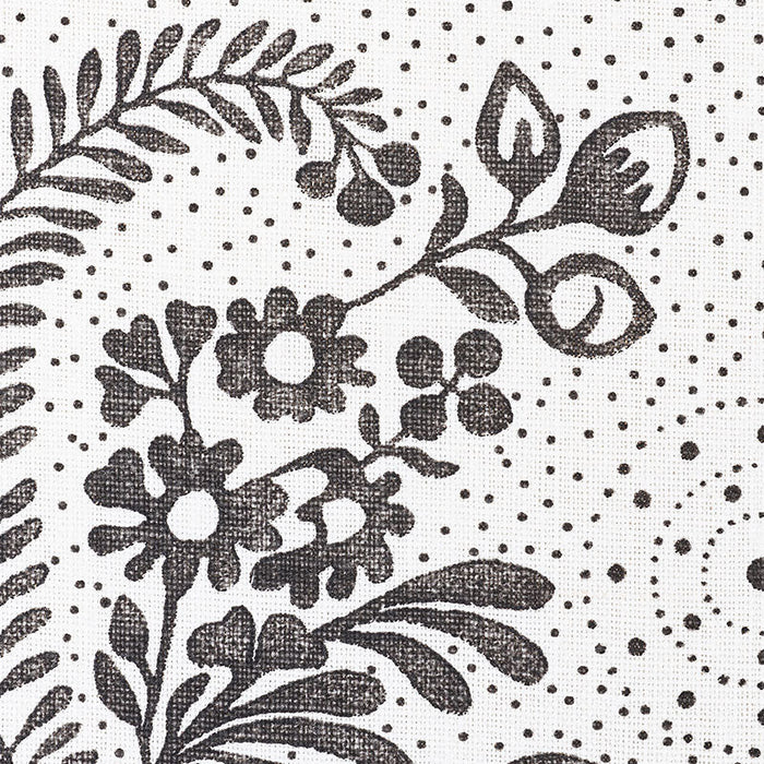 Schumacher Millicent Blackwork Fabric Sample 177211