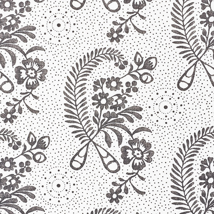 Schumacher Millicent Blackwork Fabric 177211