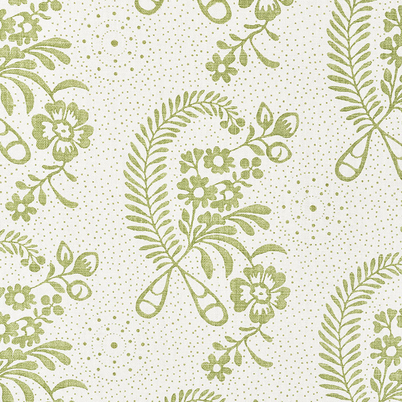 Schumacher Millicent Leaf Fabric 177213