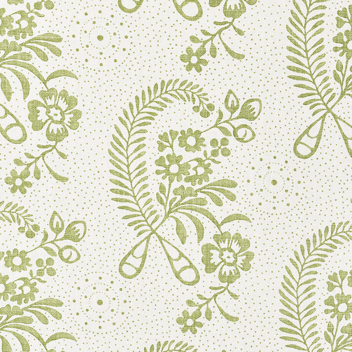 Schumacher Millicent Leaf Fabric Sample 177213