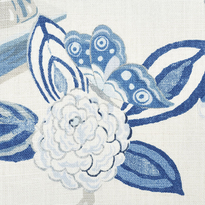 Schumacher Bouquet Chinois Porcelain Fabric 177291